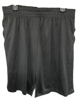 Men's Black Athletic Training Shorts with Elastic Waist